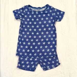 Posh Peanut Kids Star Pajama Set - Blue and White